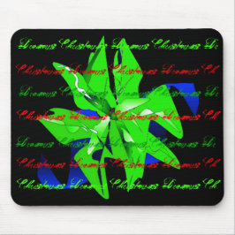 Alfombrilla De Ratón Navidades Sueños En La Brillante Poinsettia Verde 