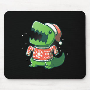Alfombrilla De Ratón Navidades T-Rex divertidos Dinosaurio Ugly Saurus
