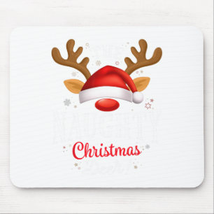 Alfombrilla De Ratón Navidades traviesos con familia Deer Pjs Xmas
