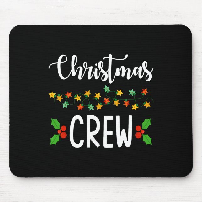 Alfombrilla De Ratón Navidades Tripulación Navidades Familia Reunión na (Frente)