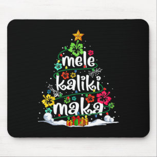 Alfombrilla De Ratón Navidades tropicales de Mele Kalikimaka Santa Hawa