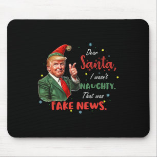 Alfombrilla De Ratón Navidades Trump Queridos Santa Fake News Divertida
