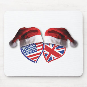 Alfombrilla De Ratón Navidades UK Estados Unidos Patriotismo Heats