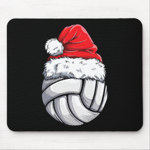 Alfombrilla De Ratón Navidades Voleibol Ball Santa Hat Funny Sport Xm
