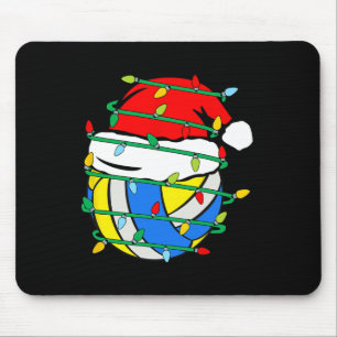 Alfombrilla De Ratón Navidades Voleibol Xmas Santa Deportes Niños Niños