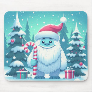 Alfombrilla De Ratón Navidades/yeti de invierno