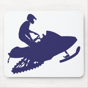 Alfombrilla De Ratón Navy-Snowmobiler