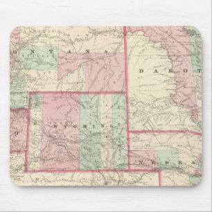 Alfombrilla De Ratón Nebraska, Dakota, Idaho, Montana y Wyoming