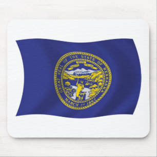 Alfombrilla De Ratón Nebraska Flag Mousepad