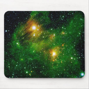 Alfombrilla De Ratón Nebulosa de nube de gas verde GL490 - Foto espacia
