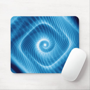 Alfombrilla De Ratón Nebulosa espiral cósmica azul