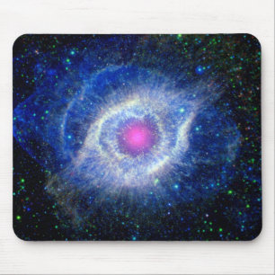 Alfombrilla De Ratón Nebulosa Hélix Ojo de Dios Foto Espacial Ultraviol