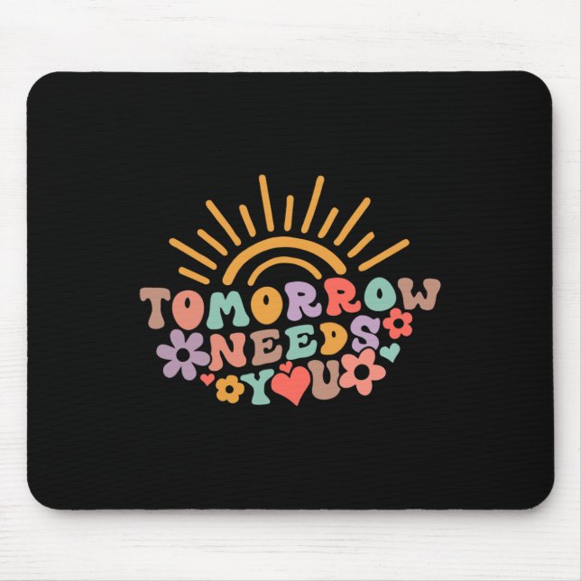 Alfombrilla De Ratón Necesita Conciencia sobre la salud mental Groovy R (Frente)
