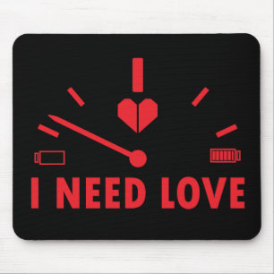 Alfombrilla De Ratón Necesito el velocímetro de amor T-Shirt