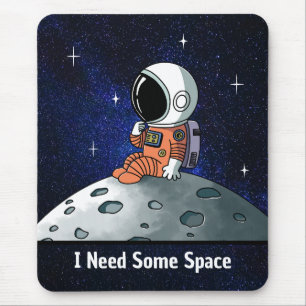 Alfombrilla De Ratón Necesito Espacio, Astronauta, Cosmonauta, Personal