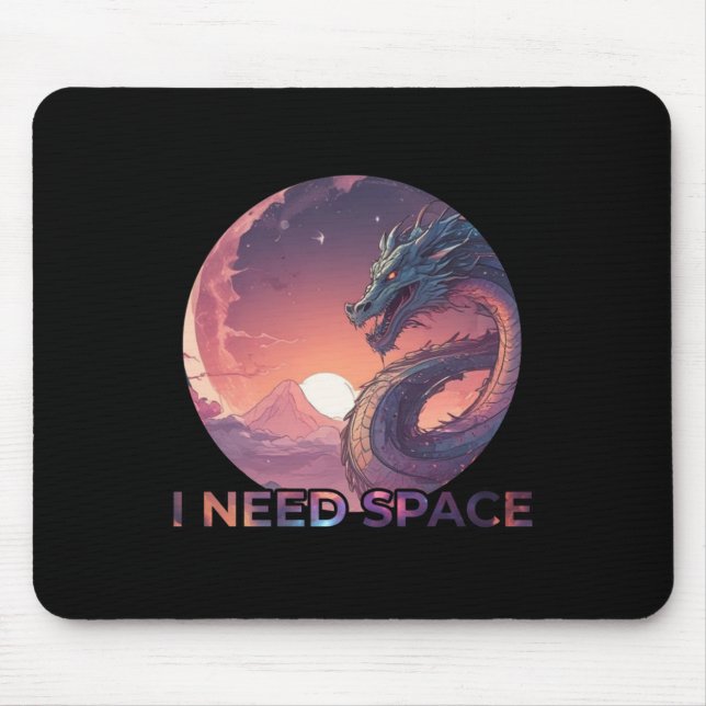 Alfombrilla De Ratón Necesito Pegatina espacial (Frente)