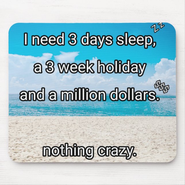 Alfombrilla De Ratón Necesito un descanso (Frente)