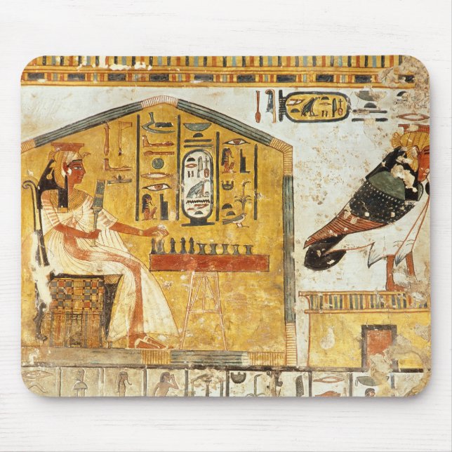 Alfombrilla De Ratón Nefertari que juega el senet (Frente)