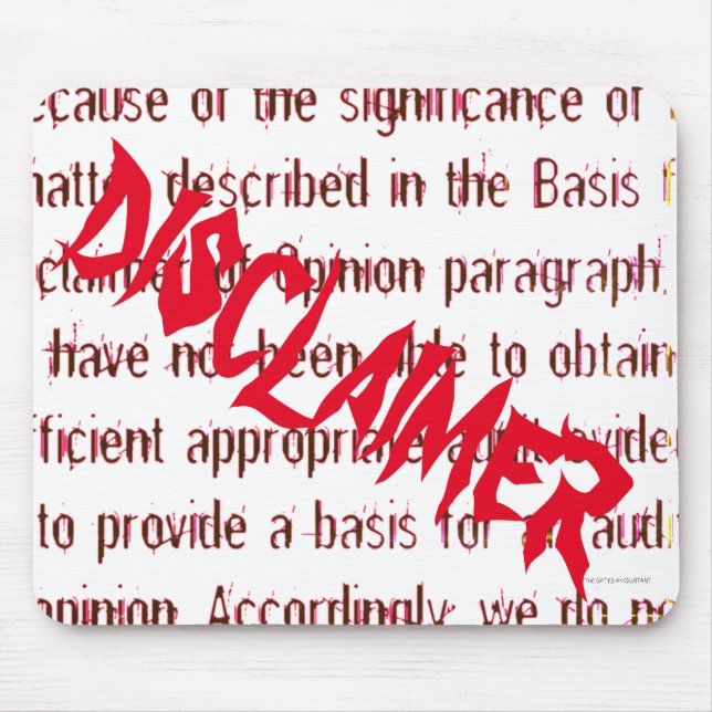 Alfombrilla De Ratón "Negación de la opinión " (Frente)