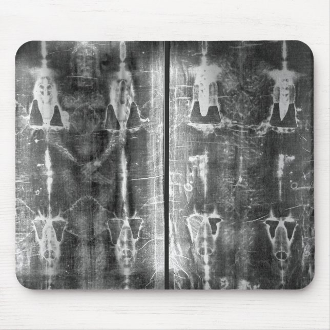 Alfombrilla De Ratón Negative Photo Shroud of Turin Crucifixion (Frente)