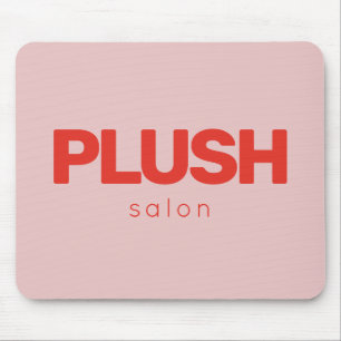 Alfombrilla De Ratón Negocio moderno en negrita y rosa personalizado