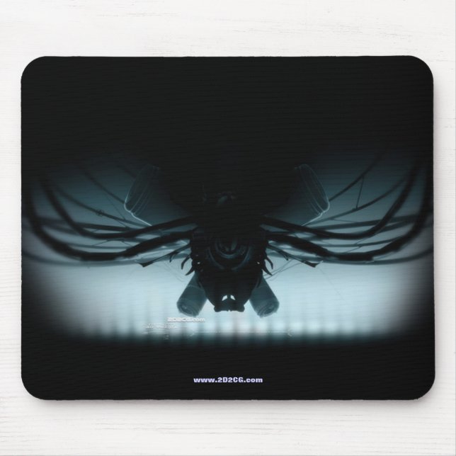 Alfombrilla De Ratón Negro de Mousepad del trasto (Frente)