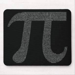 Alfombrilla De Ratón Negro del "pi" Mousepad