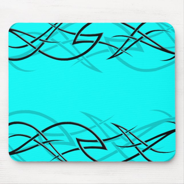 Alfombrilla De Ratón Negro en la "elegancia ciánica" Mousepad (Frente)