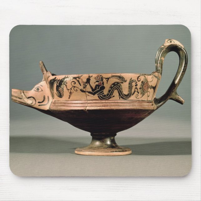 Alfombrilla De Ratón Negro-figura Boeotian kyathos de DA Boeotian (Frente)