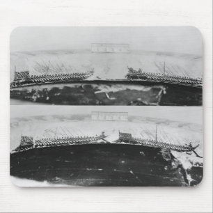 Alfombrilla De Ratón Negro-figura krater del ático de los dinos