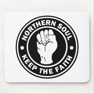 Alfombrilla De Ratón negro logo del alma norte