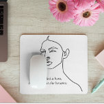 Alfombrilla De Ratón Negro Mínimo Se Convirtió En Chica De Inspiración<br><div class="desc">Negro Mínimo Se Convirtió En Chica De Inspiración Héroe</div>