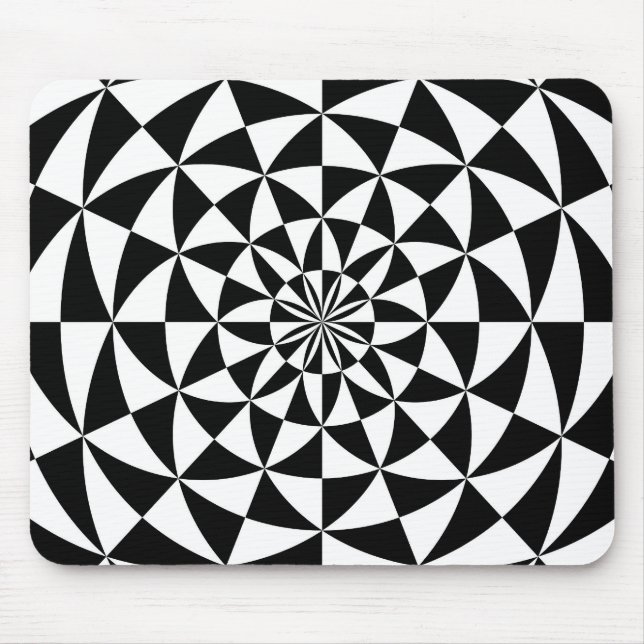 Alfombrilla De Ratón Negro y blanco - diseño de Mousepad (Frente)