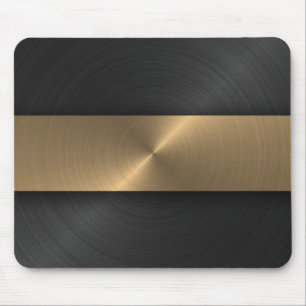 Alfombrilla De Ratón Negro y oro