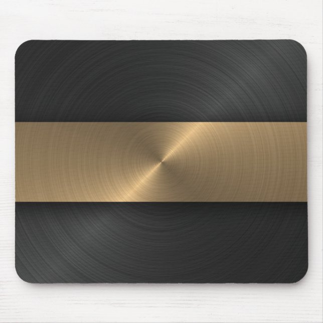 Alfombrilla De Ratón Negro y oro (Frente)