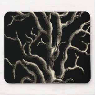 Alfombrilla De Ratón Negro y Tan Coral