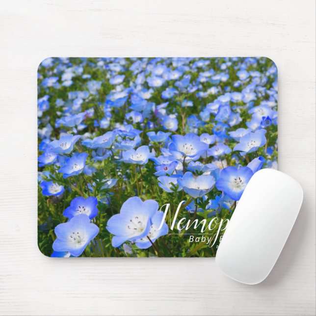 Alfombrilla De Ratón NEMOPHILA (Ojos azules para bebés) (Con ratón)
