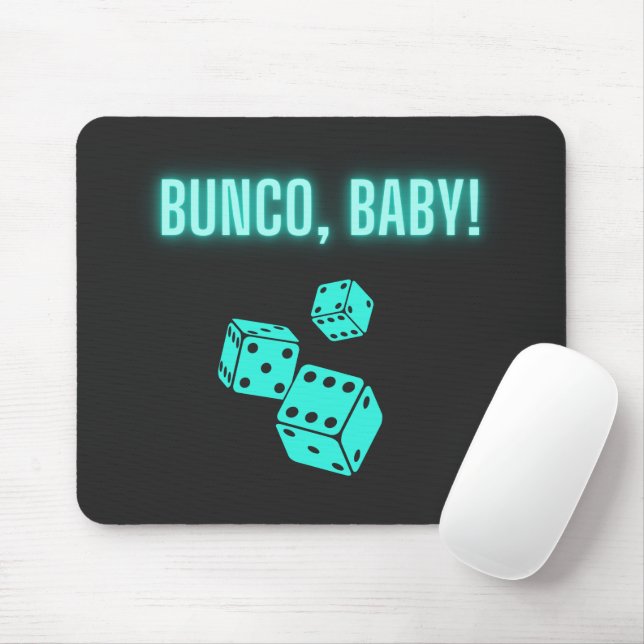 Alfombrilla De Ratón Neon Aqua Bunco Baby (Con ratón)