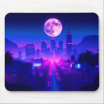 Alfombrilla De Ratón Neon City Synthwave Sunset XL Gaming Desk Mat<br><div class="desc">Transform your workspace into a neon-drenched paradise with this stunning synthwave city desk mat. Featuring a futuristic highway leading into a glowing metropolis under a massive violet moon, this design is the ultimate tribute to the 80s outrun aesthetic. The vibrant pink and deep purple tones create a dreamy, high-tech atmosphere,...</div>