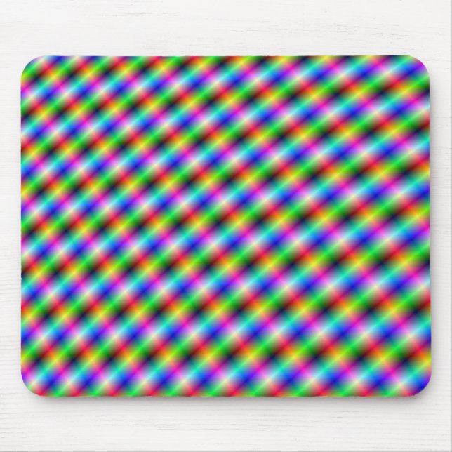 Alfombrilla De Ratón Neon Crosshatch Mousepad (Frente)