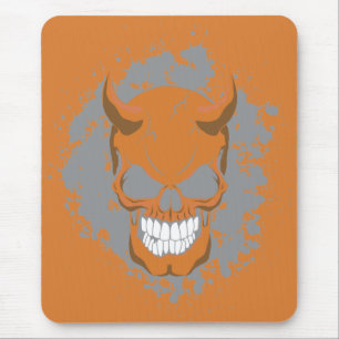 Alfombrilla De Ratón Neon Demon Skull