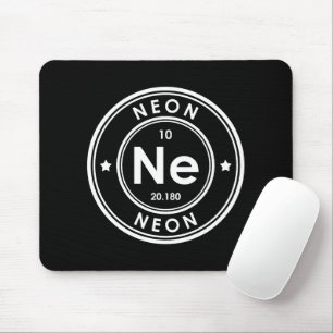 Alfombrilla De Ratón Neon Element Black Mouse Pad