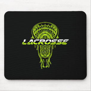 Alfombrilla De Ratón Neon Green Glow Stick Crosse Lacrosse Sports