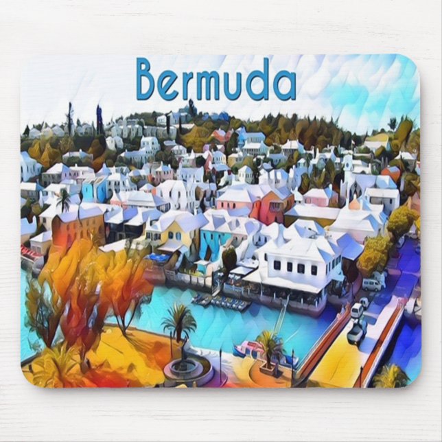 Alfombrilla De Ratón Neon Pop Art Bermuda (Frente)