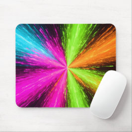 Alfombrilla De Ratón Neon Radial Burst Explosion