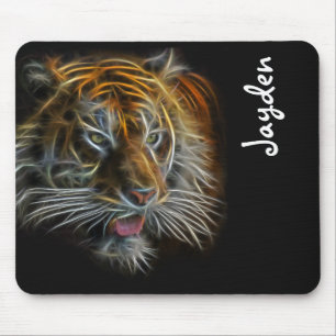 Alfombrilla De Ratón Neon Resumen TigerHead