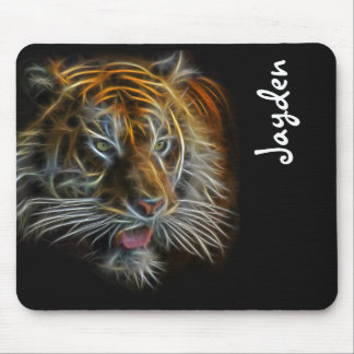 Alfombrilla De Ratón Neon Resumen TigerHead Mouse Pad