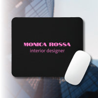 Neón simple profesional moderno negro rosa