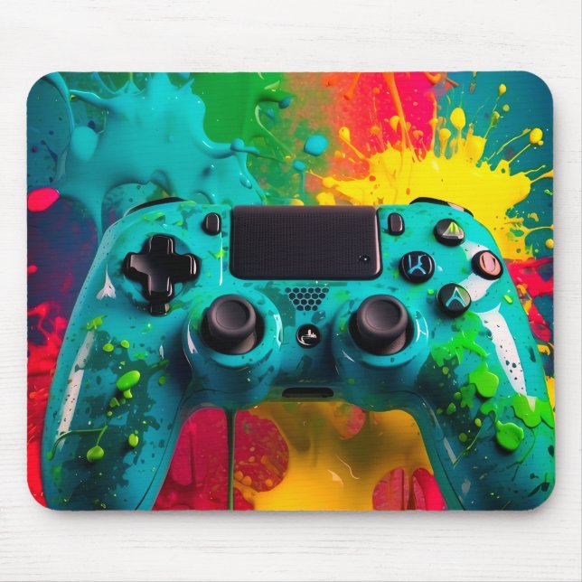 Alfombrilla De Ratón "Neon Splash" Urban Gaming Mousepad (Frente)