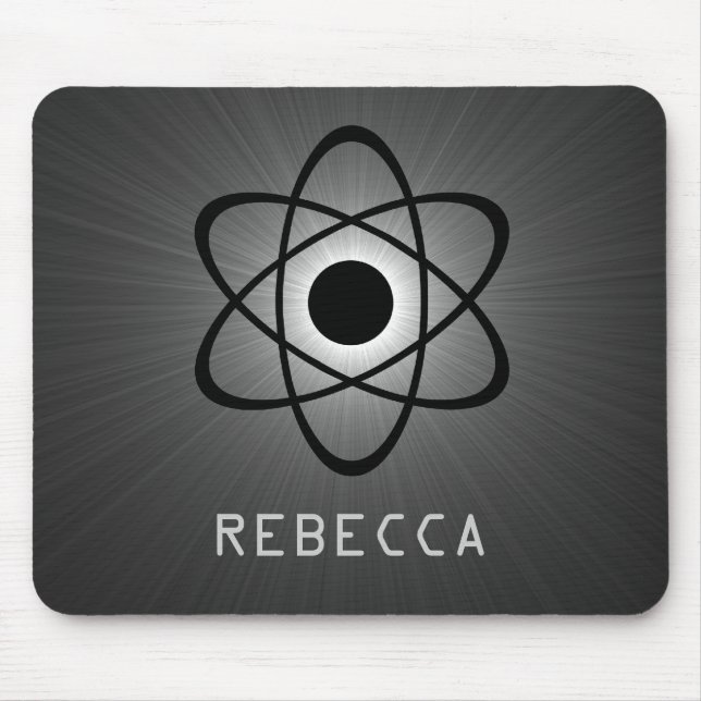 Alfombrilla De Ratón Nerdy Atomic Mousepad, Gris (Frente)